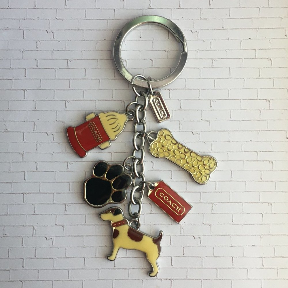 Coach Terrier Dog Keychain Charms